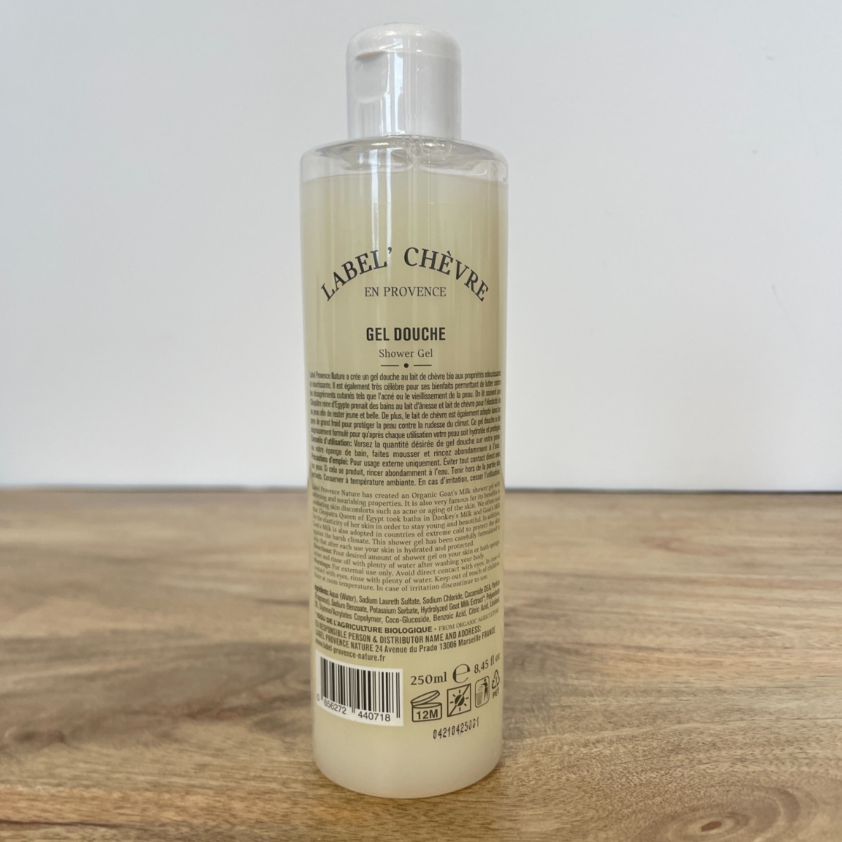 Gel douche au lait de chèvre bio 250 ml – Image 2