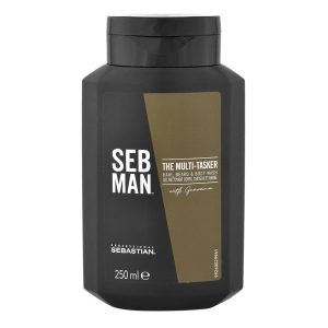 Sebastian Man The Multitasker Hair Beard & Body Wash 250ml – shampoing cheveux barbe et corps