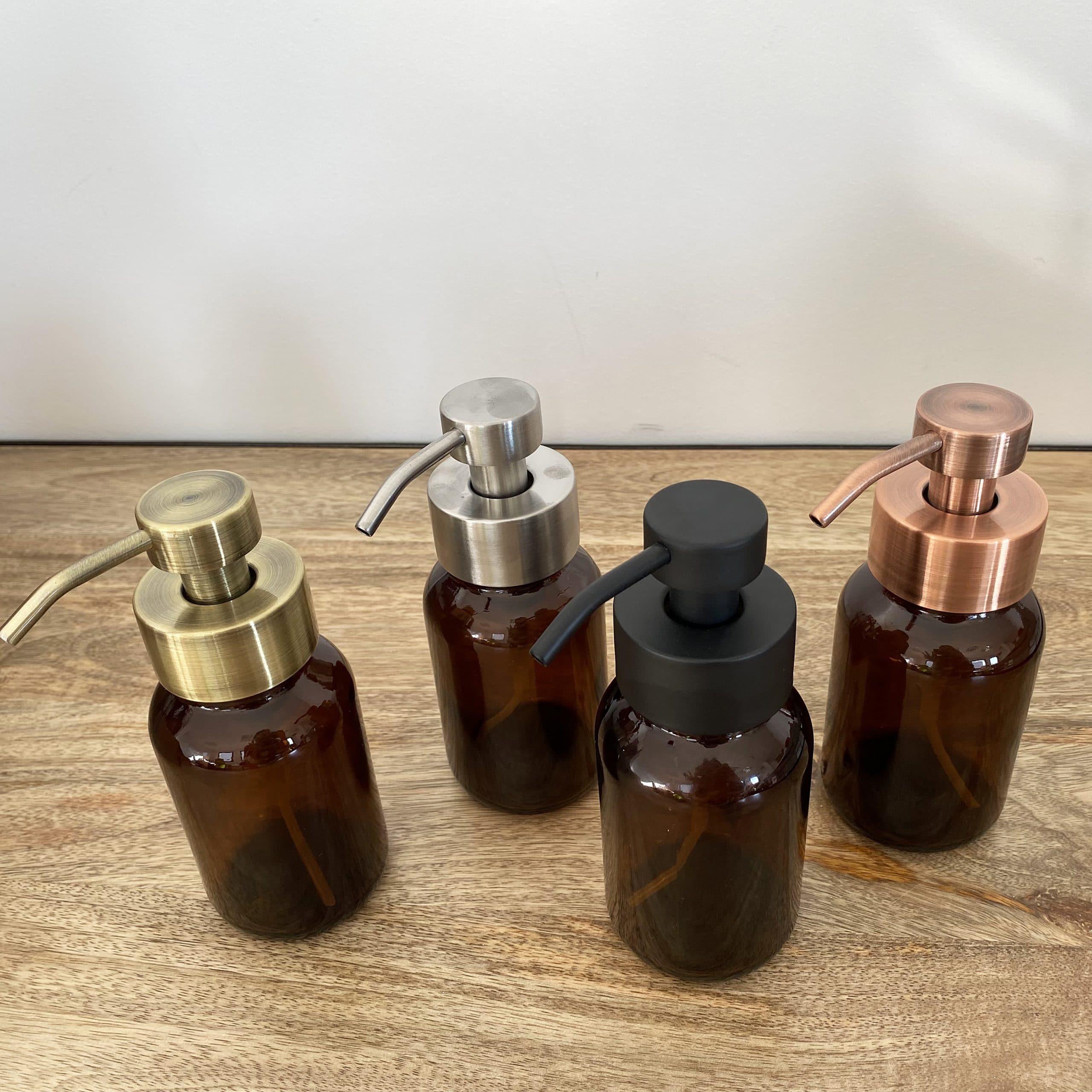 Distributeur de savon mousse en verre ambré – Coloris au choix – Image 3