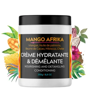 Crème hydratante et démêlante 2 en 1 – MANGO AFRIKA 250gr