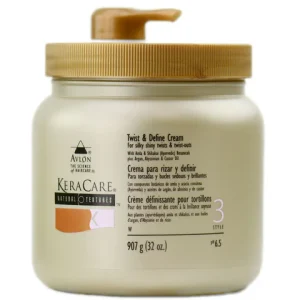 KeraCare – Crème définissante pour tortillons « Natural Textures » – 907 ml