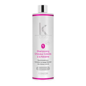 Shampooing pour cheveux colorés à la kératine K-Liss 400ml