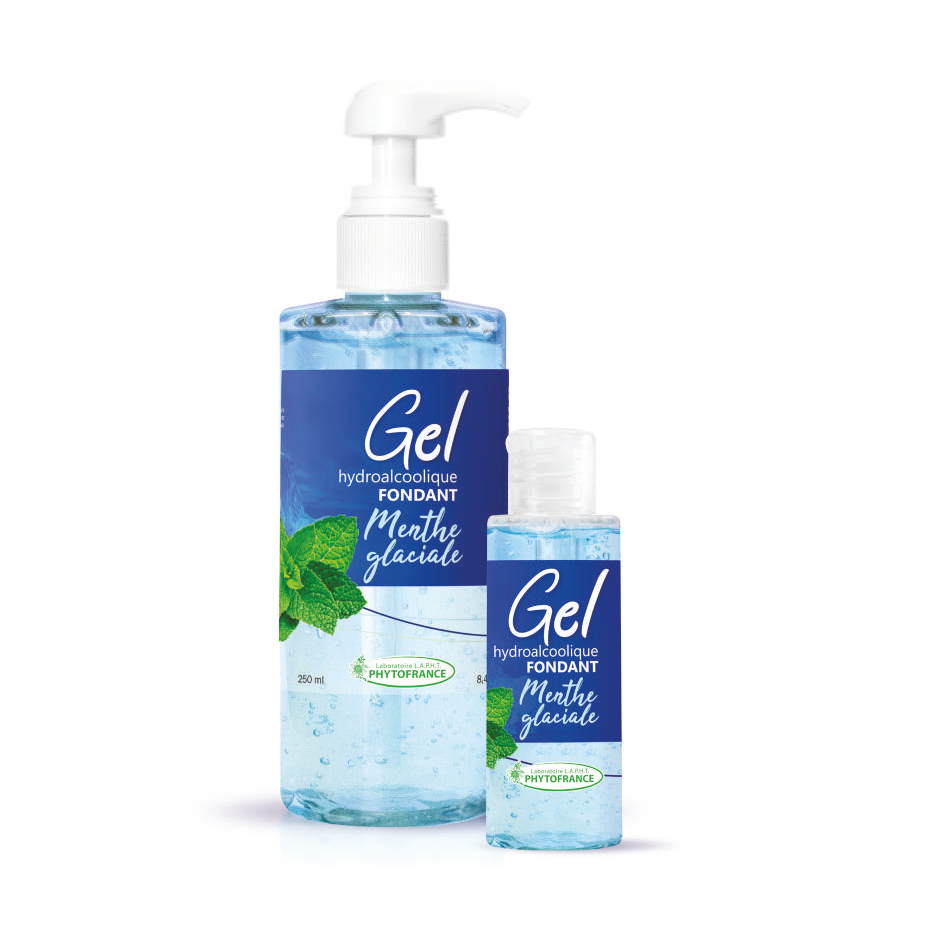 Gel hydroalcoolique fondant senteur menthe glaciale