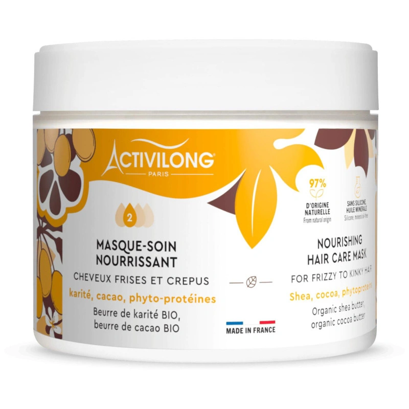 Masque capillaire cheveux crépus KARITE et CACAO 300ml