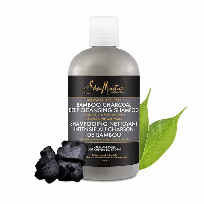 SHAMPOING PURIFIANT BAMBOO CHARCOAL – SHEA MOISTURE AFRICAN BLACK SOAP