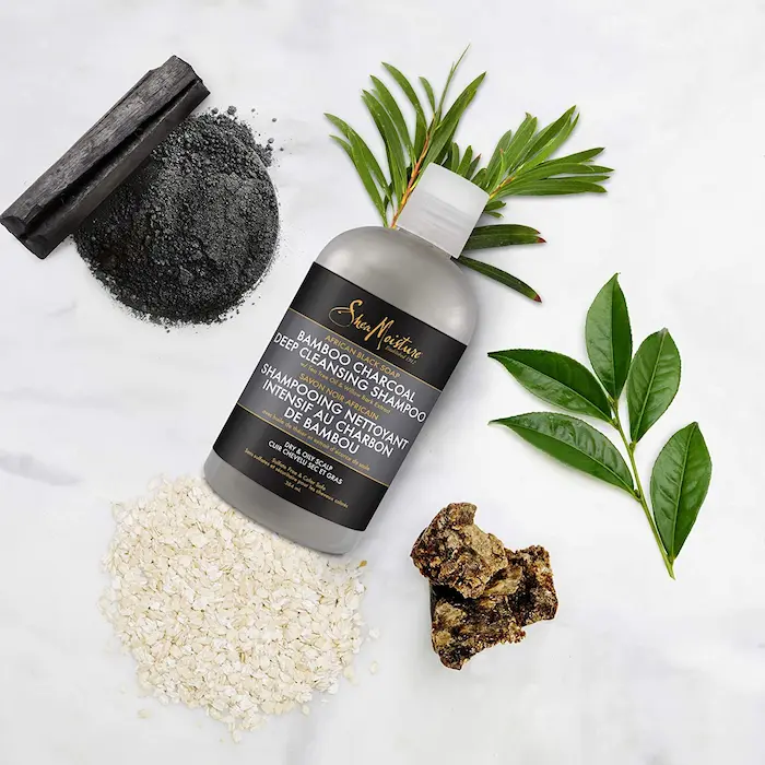 SHAMPOING PURIFIANT BAMBOO CHARCOAL – SHEA MOISTURE AFRICAN BLACK SOAP – Image 2