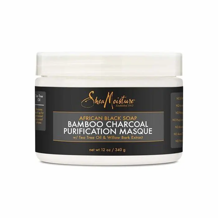 MASQUE PURIFIANT BLACK SOAP BAMBOO CHARCOAL PURIFICATION – SHEA MOISTURE