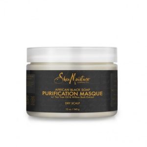 SHEA MOISTURE – AFRICAN BLACK SOAP – MASQUE CAPILLAIRE PURIFIANT (PURIFICATION MASQUE) – 340G
