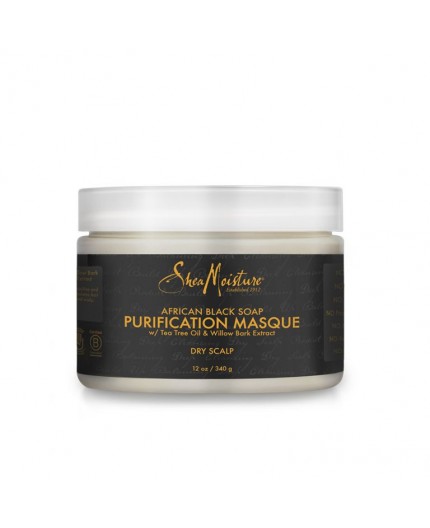 SHEA MOISTURE – AFRICAN BLACK SOAP – MASQUE CAPILLAIRE PURIFIANT (PURIFICATION MASQUE) – 340G