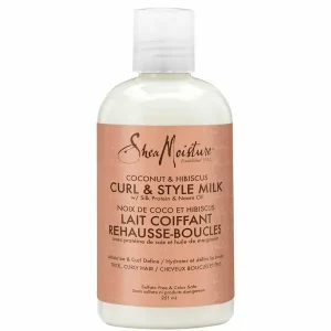 LAIT COIFFANT – CURL & STYLE MILK – SHEA MOISTURE COCONUT & HIBISCUS