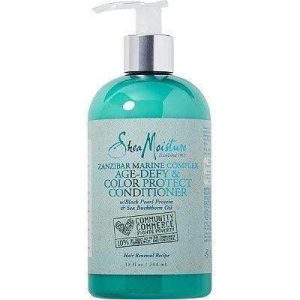 Shea Moisture – Leave In Conditionneur Sans Rinçage Anti-Âge Et Protecteur De Couleurs « Zanzibar Marine Complex » 236ml