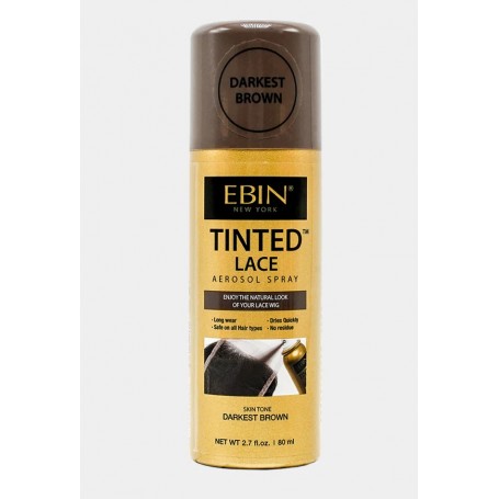 Spray teinté pour perruque invisible brun foncé TINTED LACE 80ml