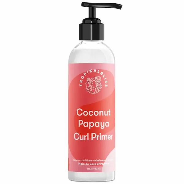 LEAVE IN COCONUT PAPAYA CURL PRIMER – TROPIKALBLISS