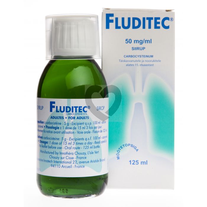 FLUDITEC 5 % ADULTES EXPECTORANT.