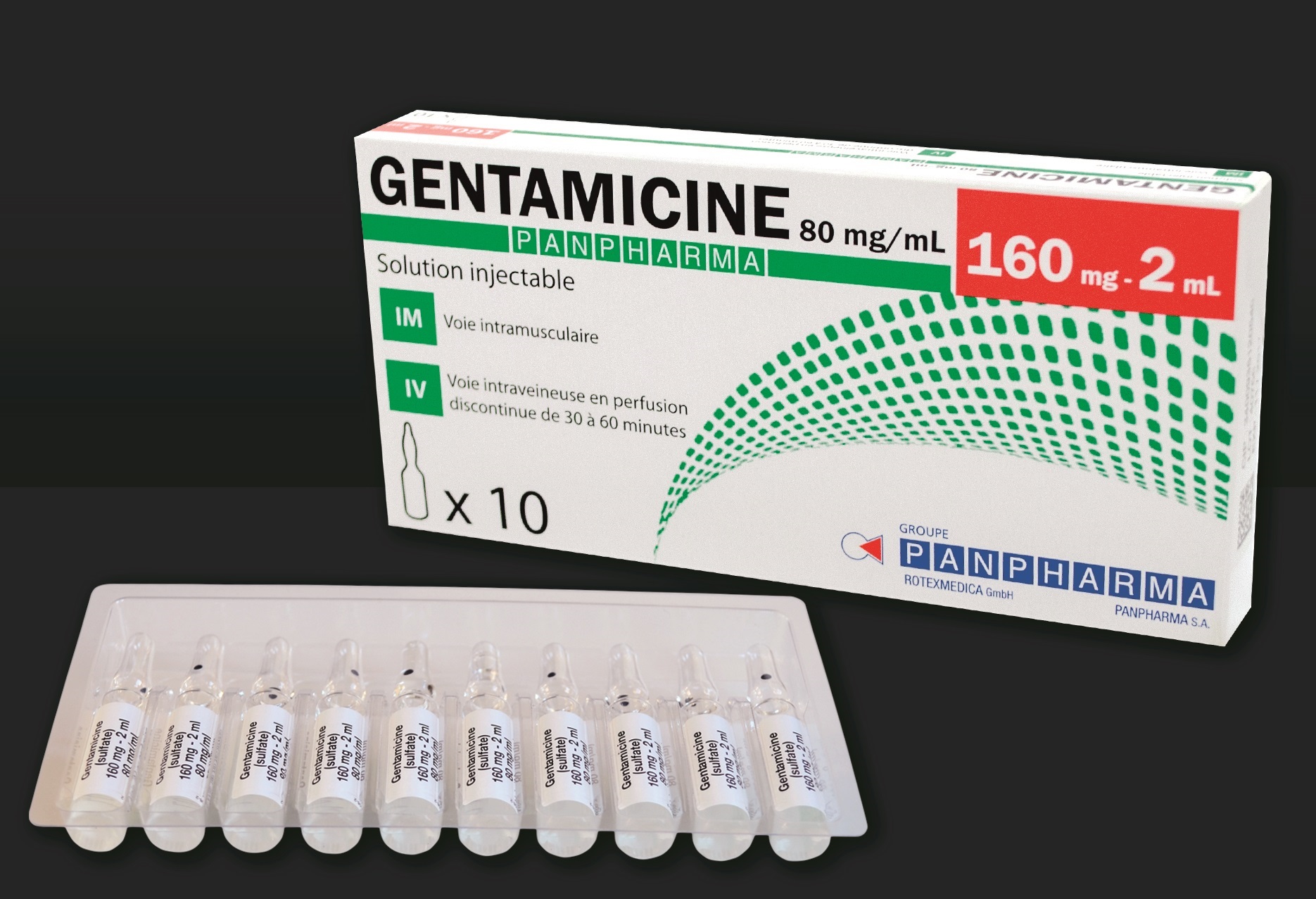 GENTAMYCINE 160 mg