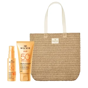NUXE Sun Spray Solaire Délicieux SPF 50 + Crème Solaire Fondante SPF 50