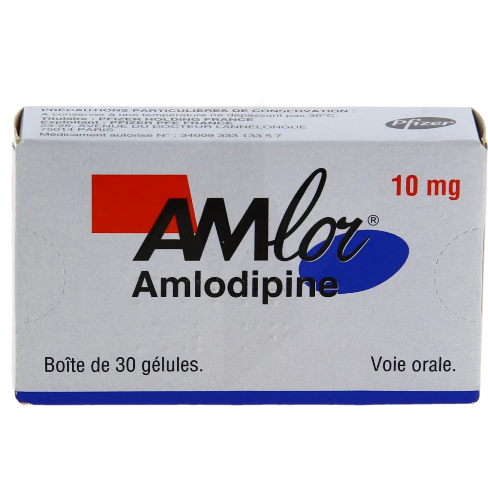 AMLOR 10 MG 30 GÉLULES