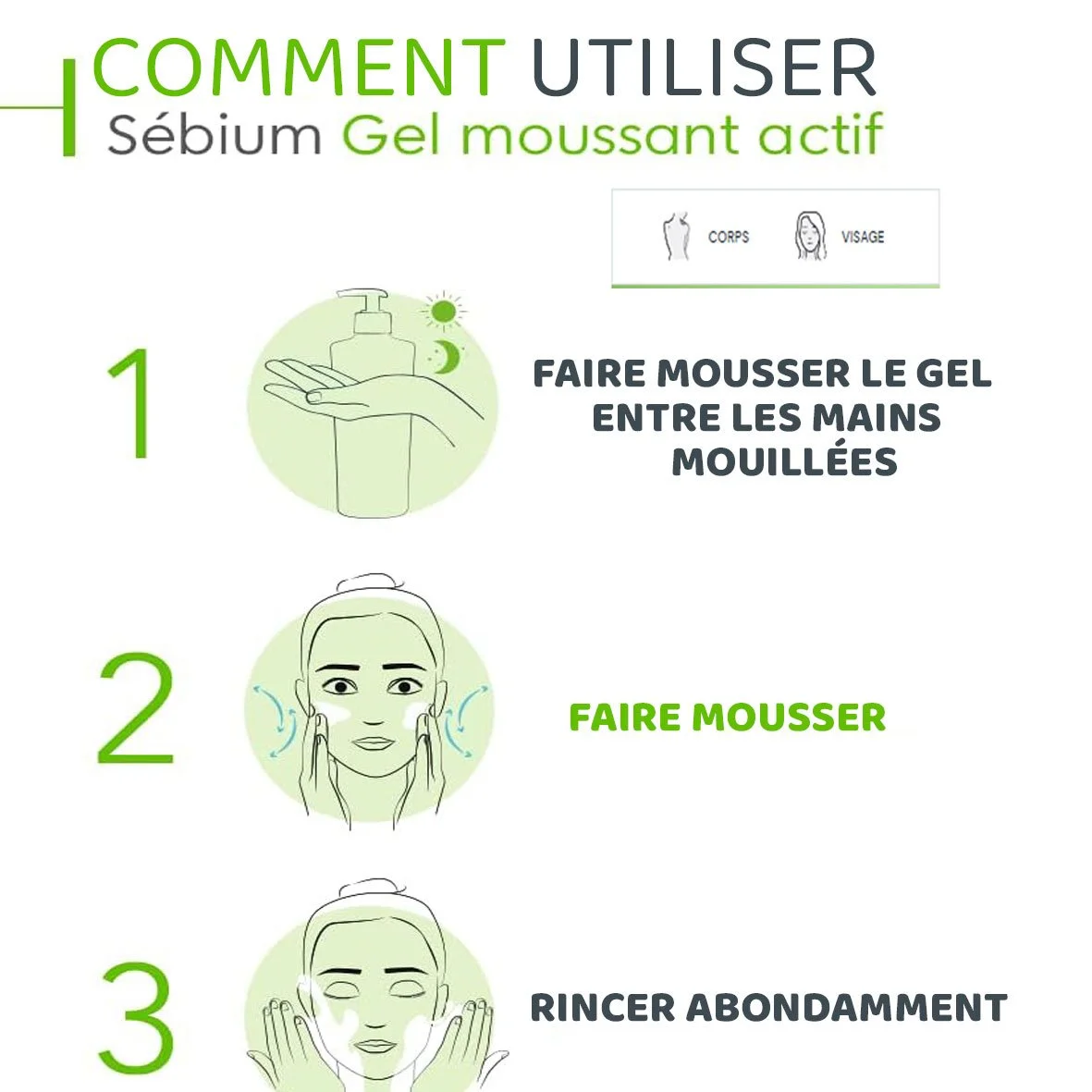 BIODERMA Sébium Gel Moussant Actif 200 ML – Image 2