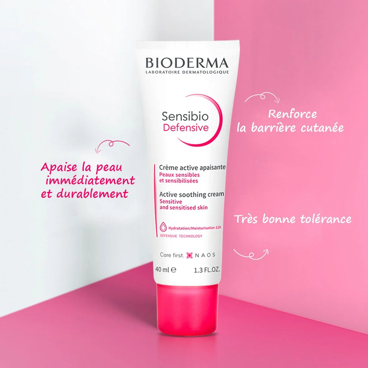 BIODERMA Sensibio Defensive Crème Active Apaisante 40 ML – Image 4