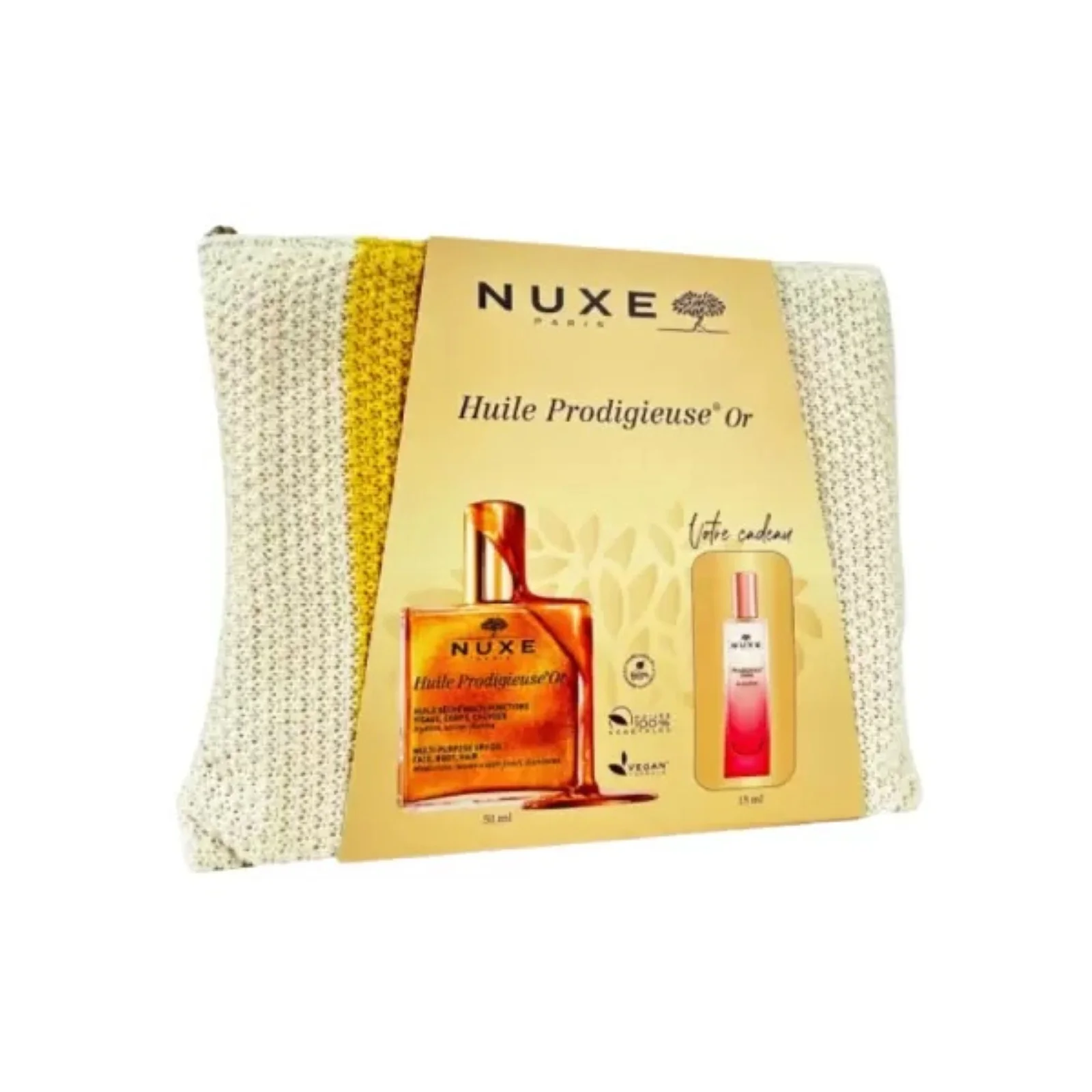 NUXE Trousse Huile Prodigieuse Or 50 ML & Le Parfum Floral 15 ML Offert