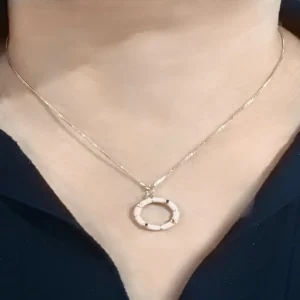 COLLIER ROND FEMME Doré inoxydable