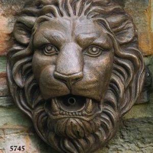 Plaque murale lion fontaine