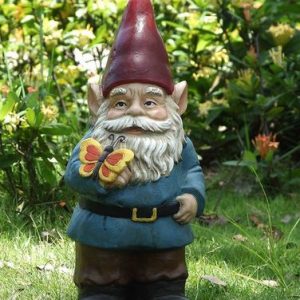 Gnome avec papillon