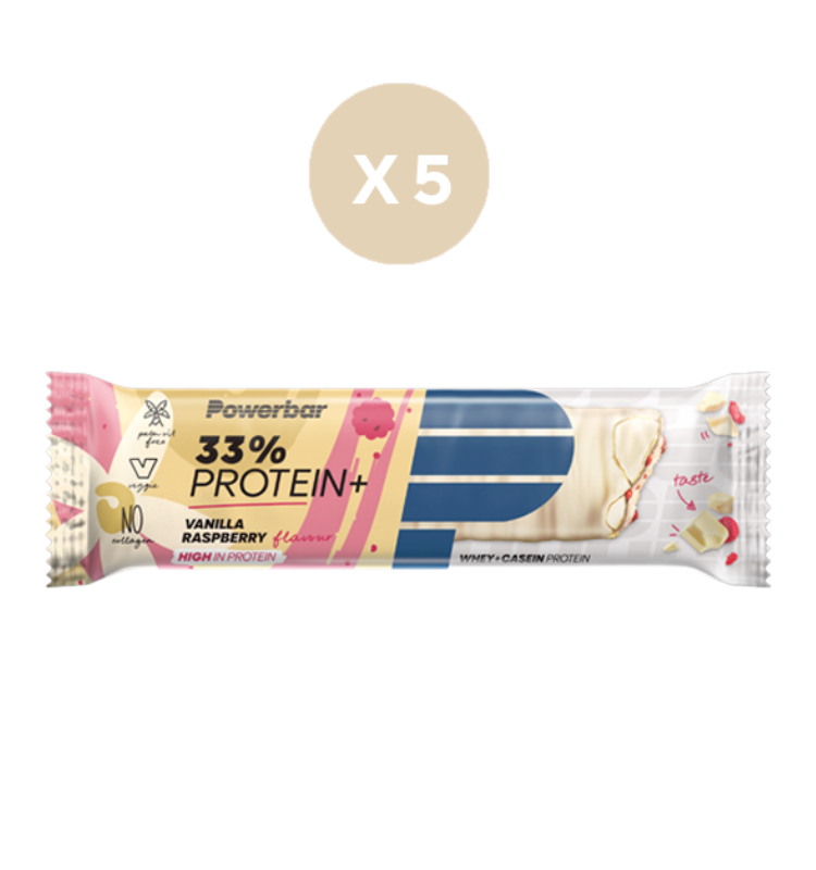 5 Barres 33% Protein+ POWERBAR – 90g – Image 2