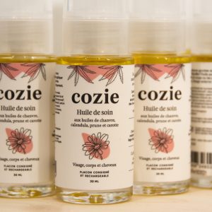 Huile de soin au chanvre, calendula, prune et carotte 30ml