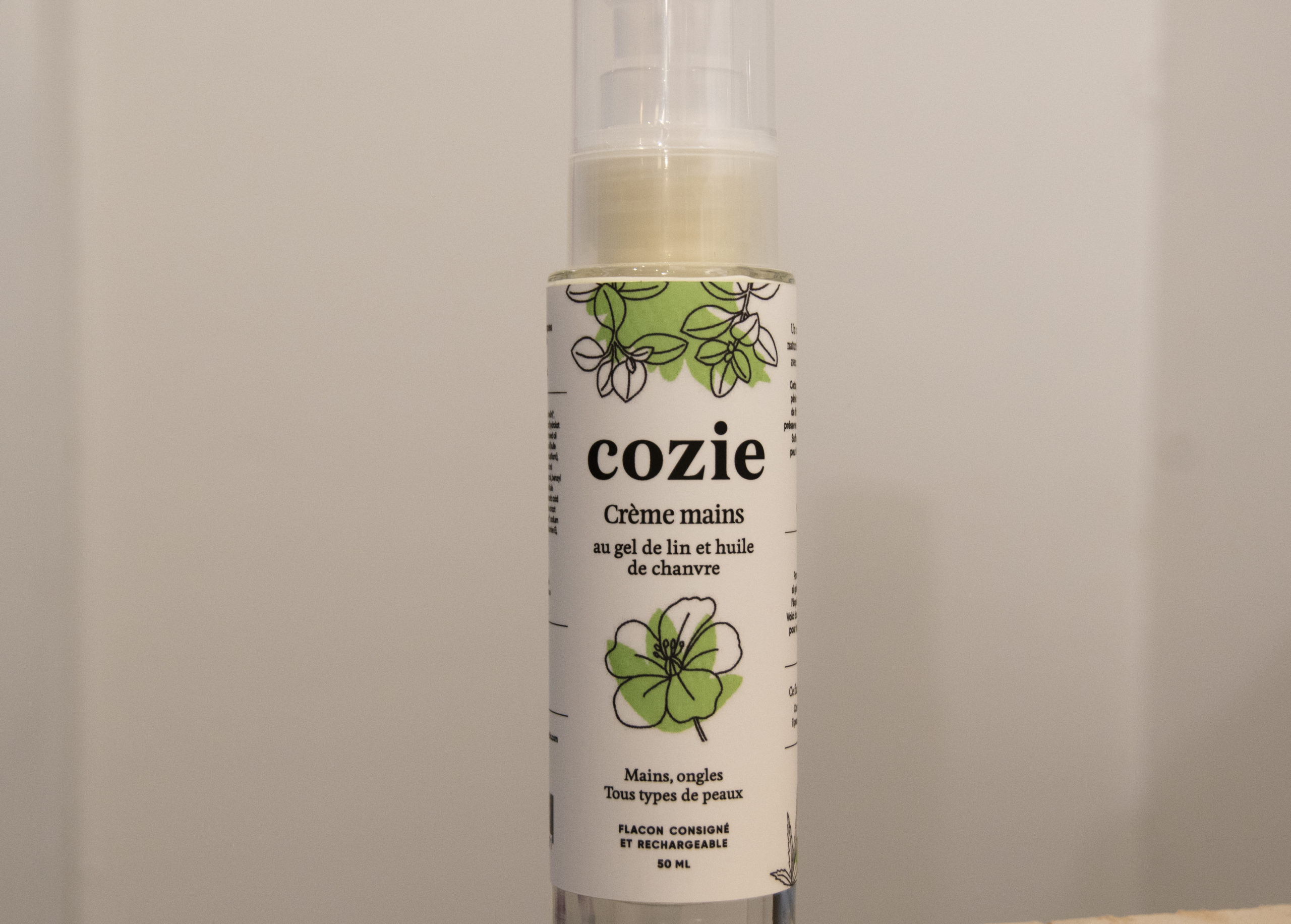 Crème mains au gel de lin et huile de chanvre – 50ml