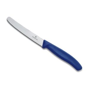 Couteau office bout rond Victorinox Bleu