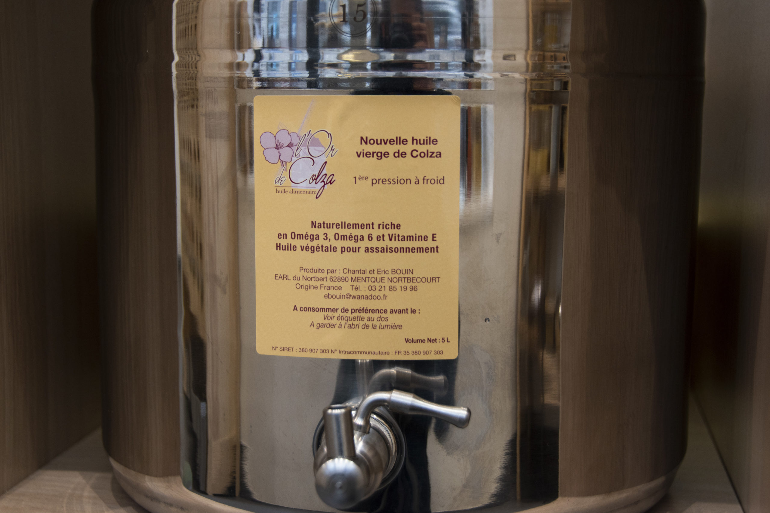 Huile de colza locale