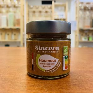 Houmous haricot rouge et poivron – bio et local