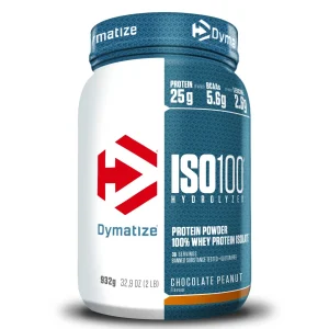 Poudre ISO 100 Dymatize – Isolat de protéines hydrolyzed – Pot de 932 gr