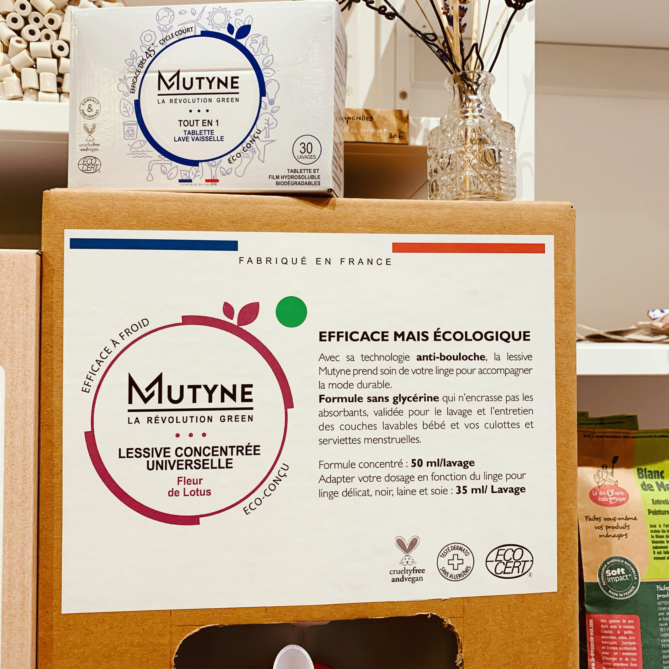 Lessive bio Fleur de Lotus – Concentrée – Mutyne