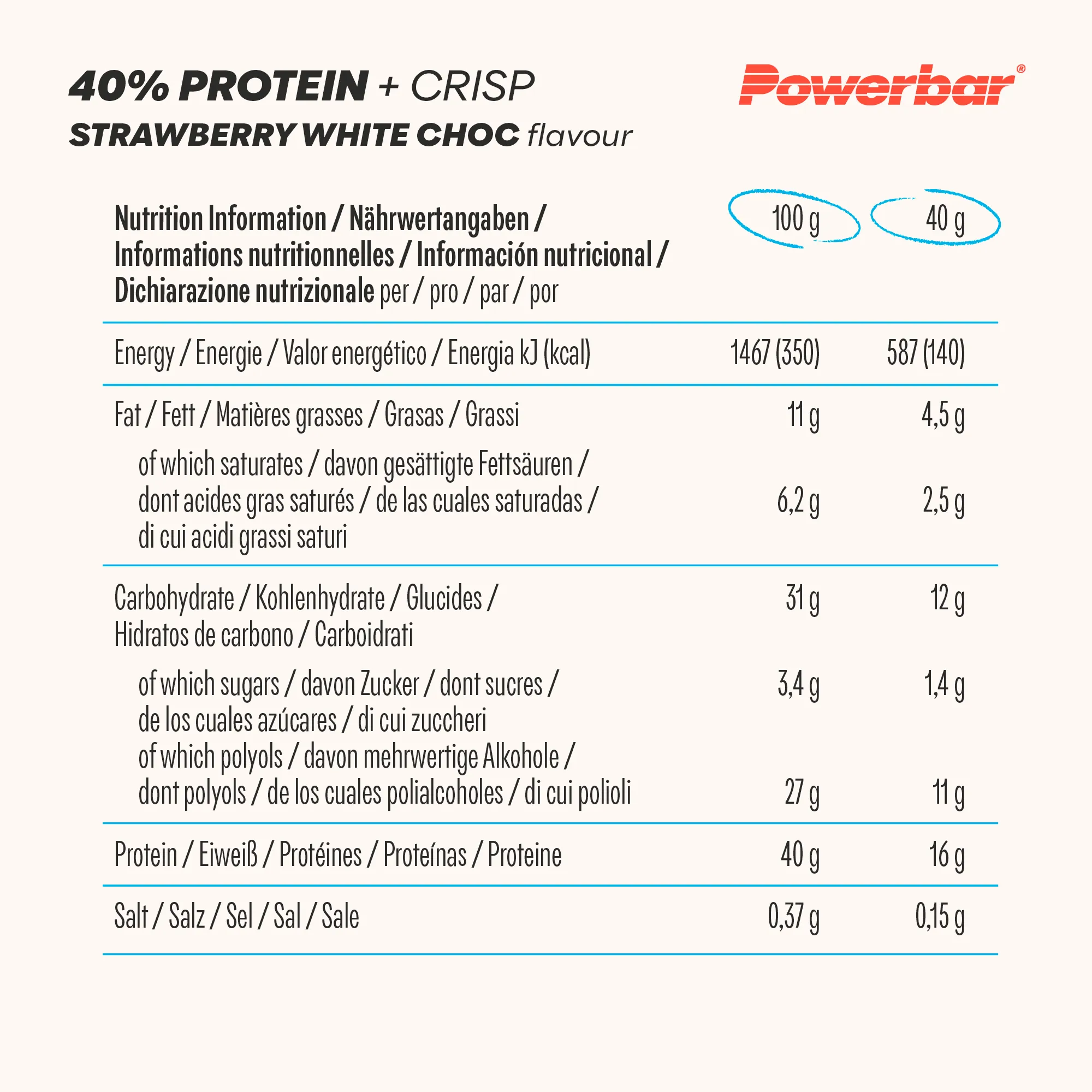 12 Barres 40% Crisp POWERBAR – 40g – Image 9