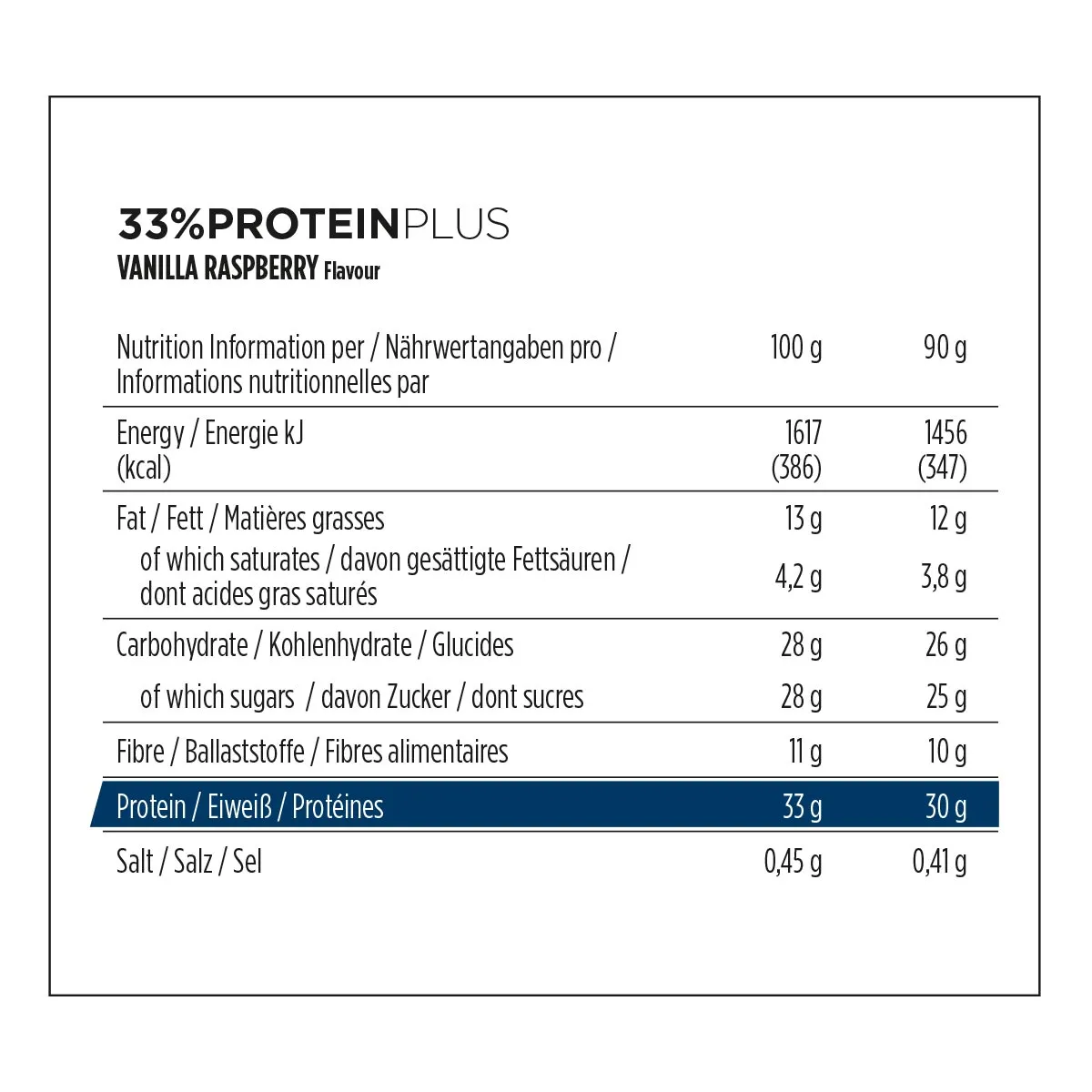 5 Barres 33% Protein+ POWERBAR – 90g – Image 5