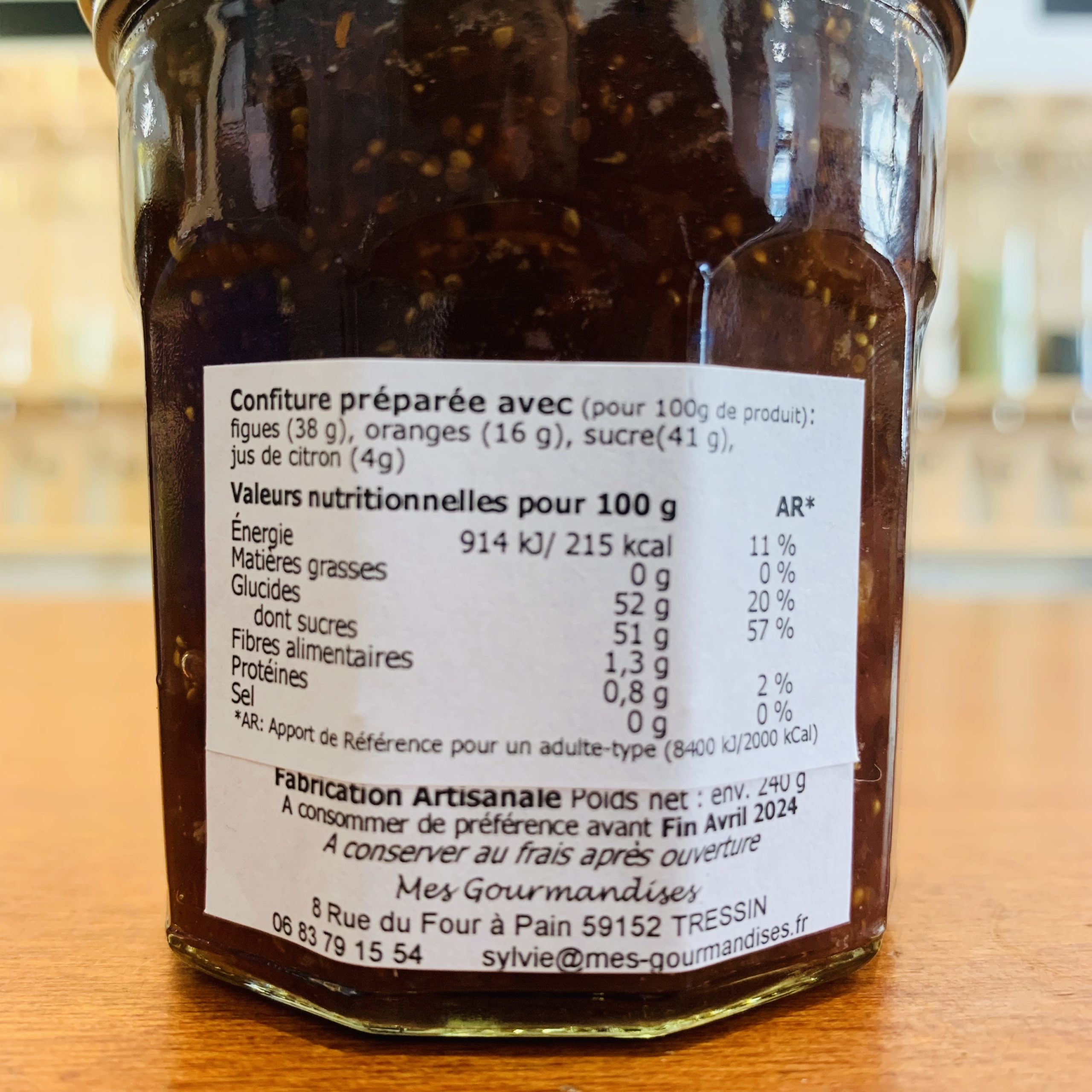 Confiture Figues oranges – Locale et artisanale – Image 2
